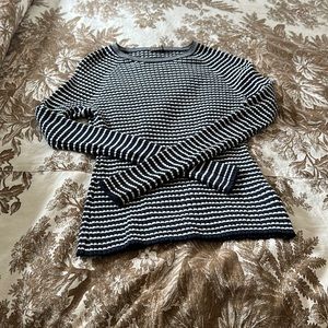 J. McLaughlin Crew Ribbed Stretch Knit Sweater